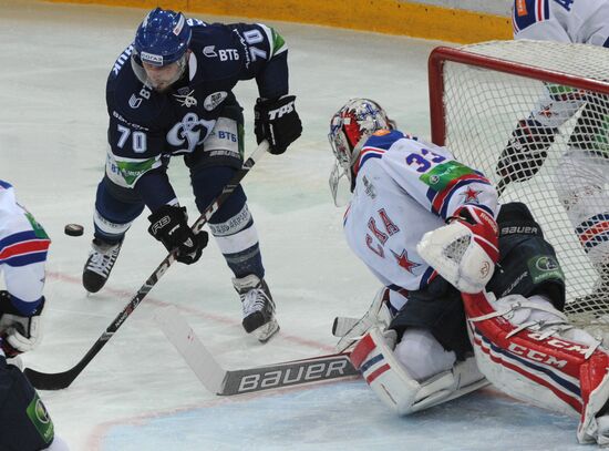 Kontinental Hockey League. Dynamo Moscow vs. SKA St. Petersburg