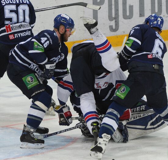 Kontinental Hockey League. Dynamo Moscow vs. SKA St. Petersburg