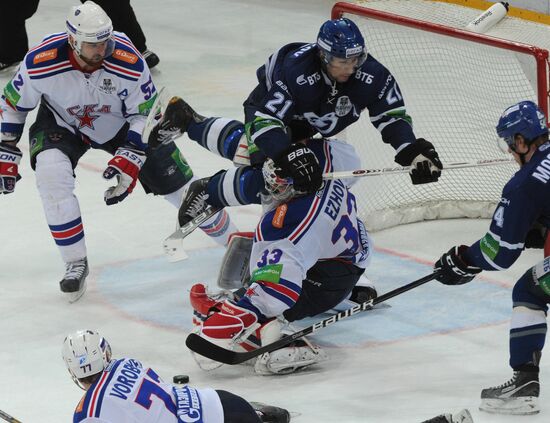 Kontinental Hockey League. Dynamo Moscow vs. SKA St. Petersburg