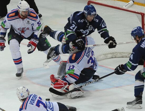 Kontinental Hockey League. Dynamo Moscow vs. SKA St. Petersburg