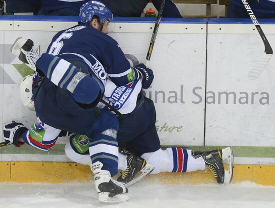Kontinental Hockey League. Dynamo Moscow vs. SKA St. Petersburg