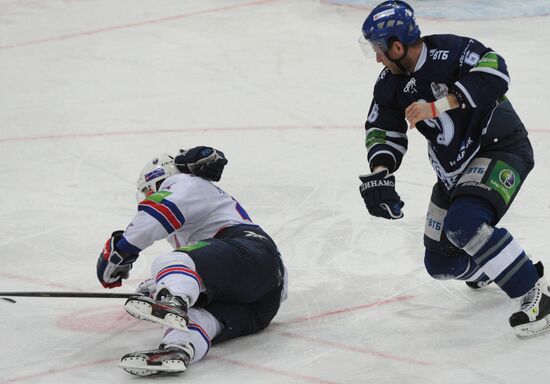 Kontinental Hockey League. Dynamo Moscow vs. SKA St. Petersburg