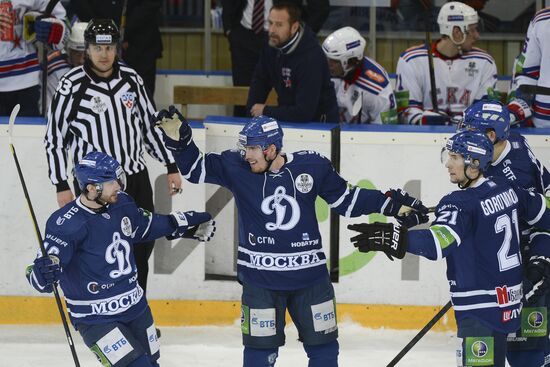 Kontinental Hockey League. Dynamo Moscow vs. SKA St. Petersburg