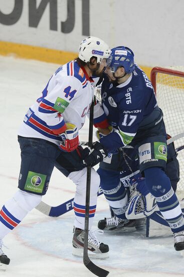 Kontinental Hockey League. Dynamo Moscow vs. SKA St. Petersburg