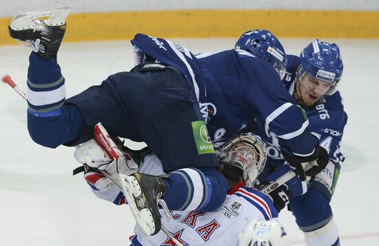 Kontinental Hockey League. Dynamo Moscow vs. SKA St. Petersburg