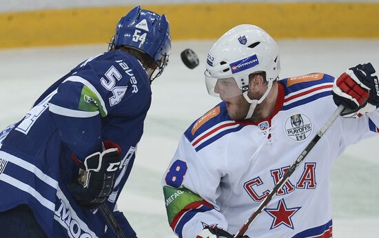 Kontinental Hockey League. Dynamo Moscow vs. SKA St. Petersburg