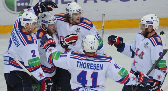 Kontinental Hockey League. Dynamo Moscow vs. SKA St. Petersburg