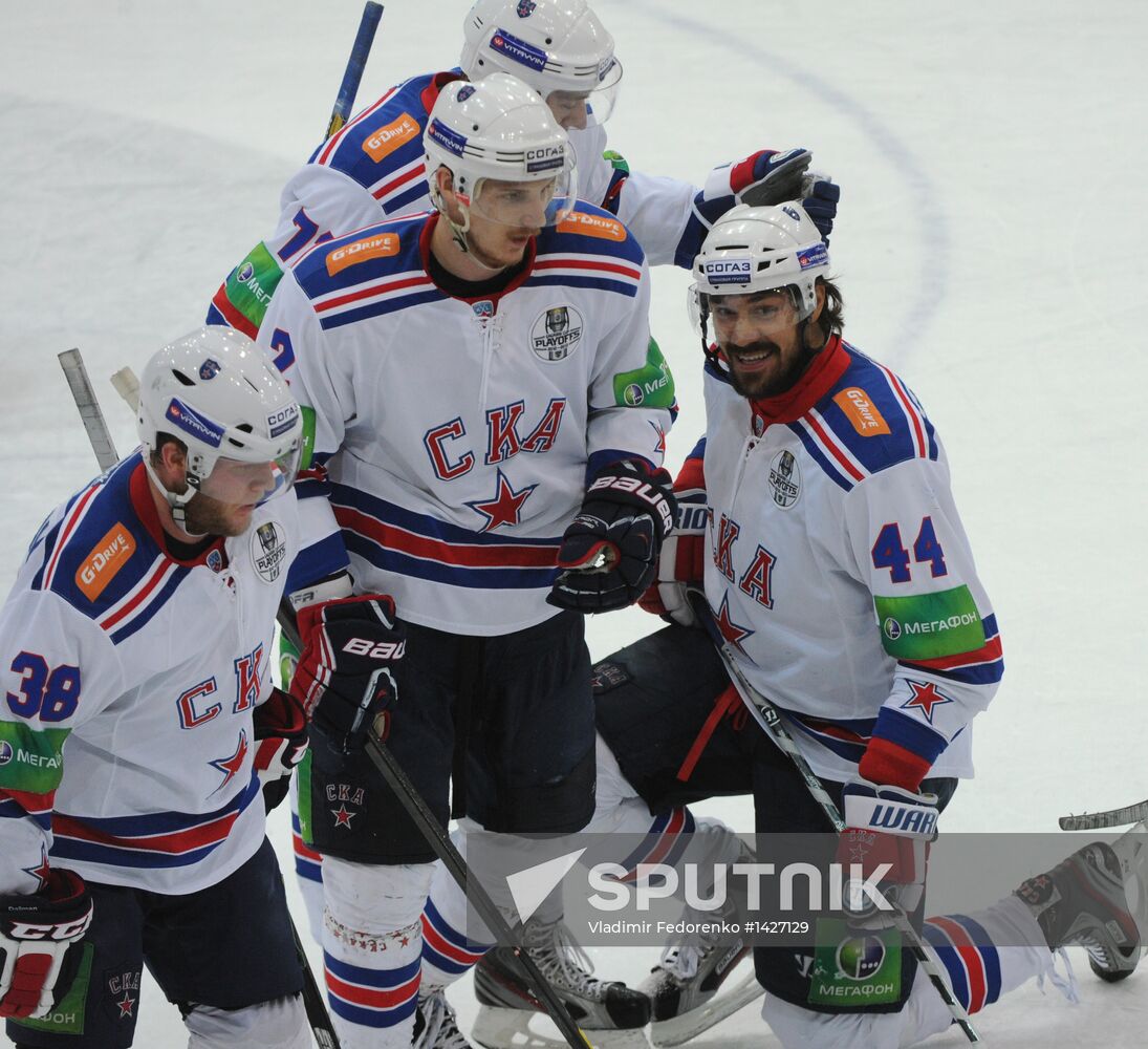Kontinental Hockey League. Dynamo Moscow vs. SKA St. Petersburg