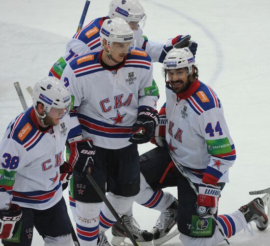 Kontinental Hockey League. Dynamo Moscow vs. SKA St. Petersburg