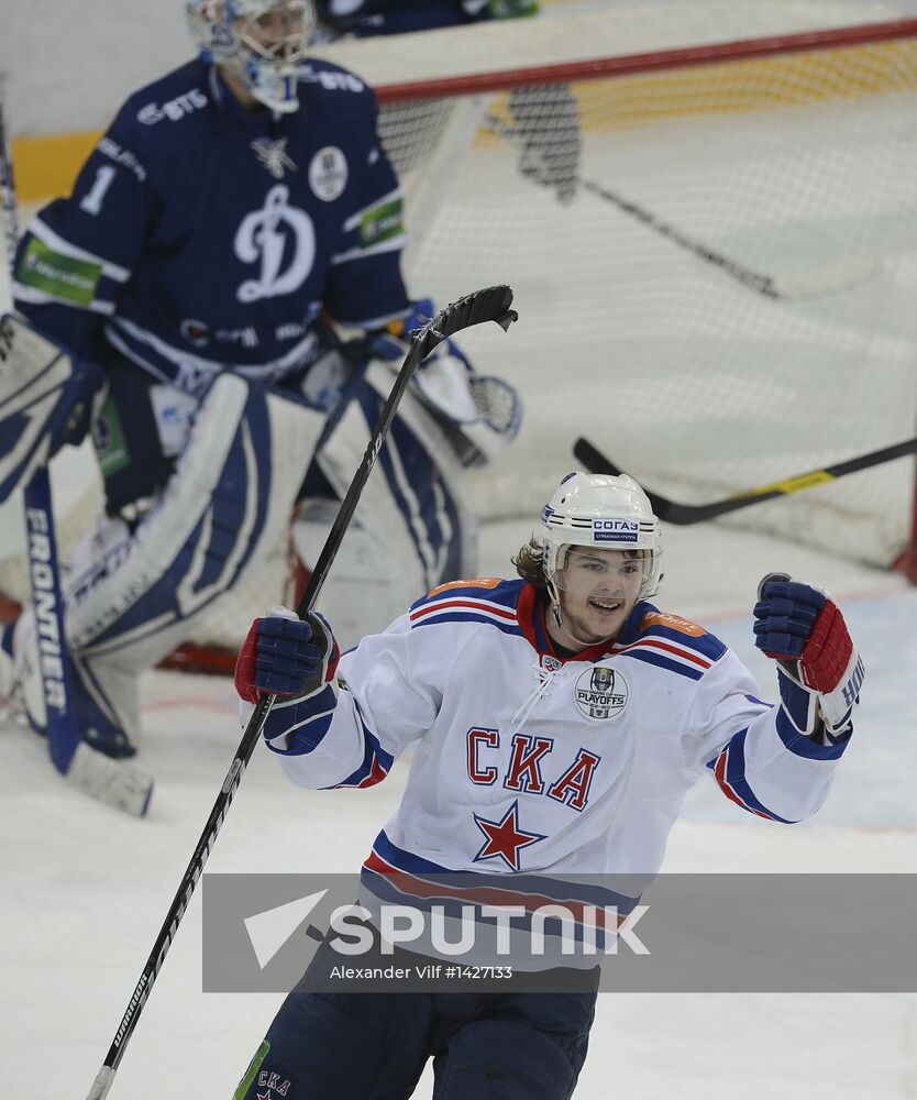 Kontinental Hockey League. Dynamo Moscow vs. SKA St. Petersburg