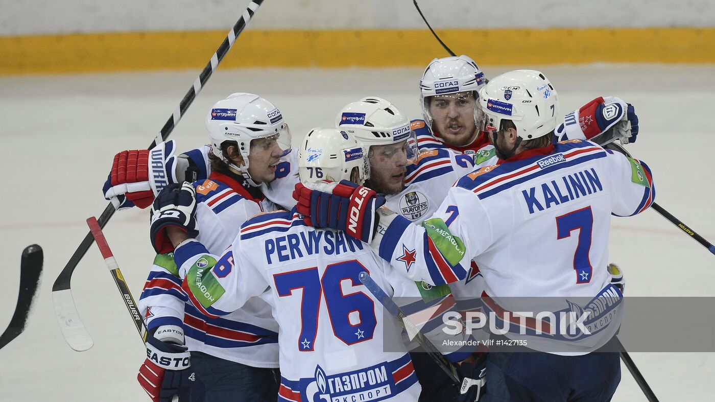 Kontinental Hockey League. Dynamo Moscow vs. SKA St. Petersburg