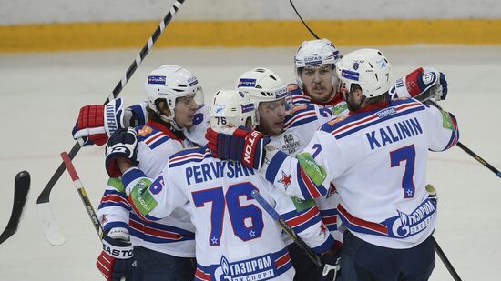 Kontinental Hockey League. Dynamo Moscow vs. SKA St. Petersburg
