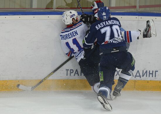 Kontinental Hockey League. Dynamo Moscow vs. SKA St. Petersburg