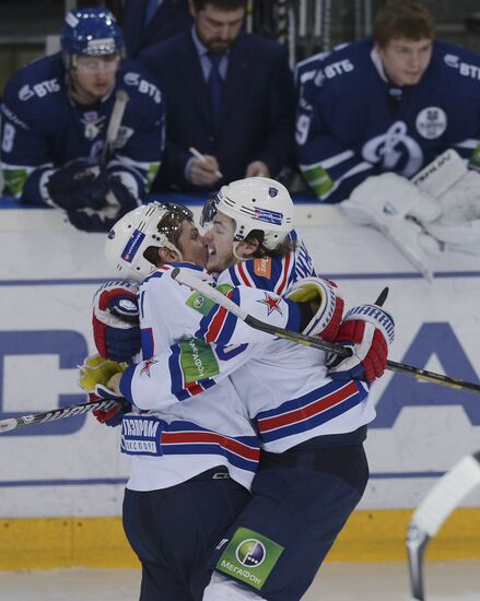Kontinental Hockey League. Dynamo Moscow vs. SKA St. Petersburg