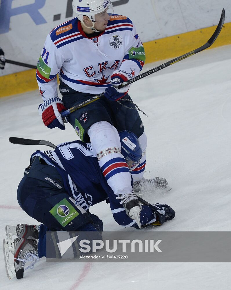 Kontinental Hockey League. Dynamo Moscow vs. SKA St. Petersburg