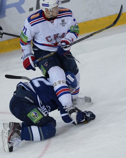 Kontinental Hockey League. Dynamo Moscow vs. SKA St. Petersburg