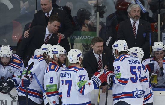 Kontinental Hockey League. Dynamo Moscow vs. SKA St. Petersburg