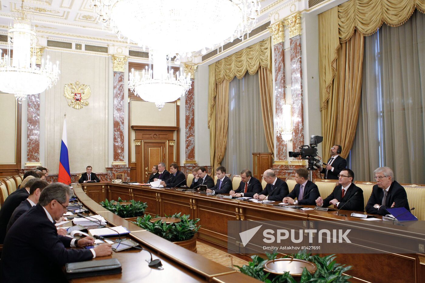 Dmitry Medvedev chairs Russian Government meeting
