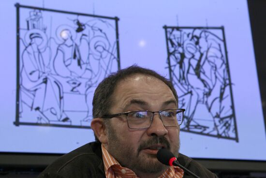 News conference with Marat Gelman
