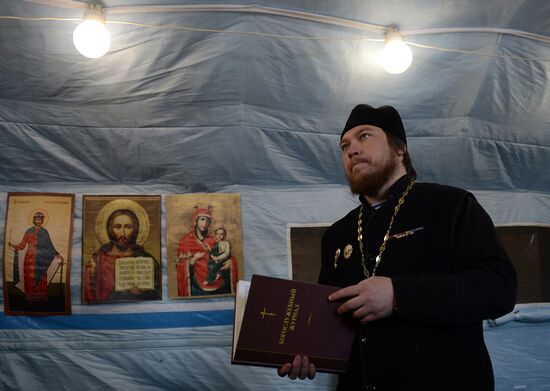 Field training exercise for military chaplains in Ryazan region