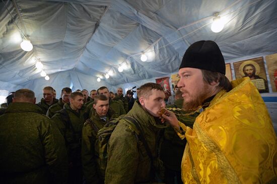 Field training exercise for military chaplains in Ryazan region