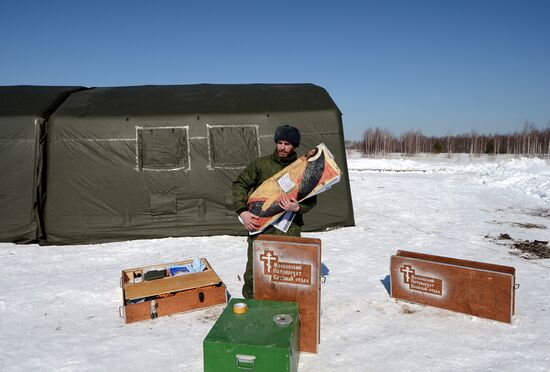 Field training exercise for military chaplains in Ryazan region