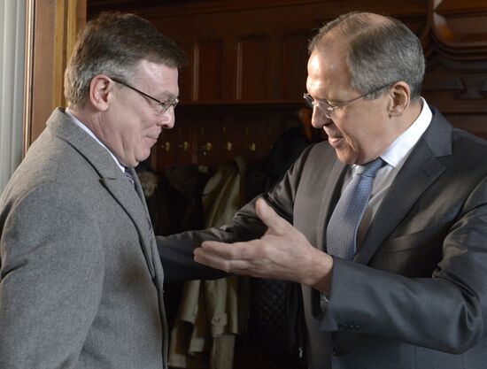 Meeting of Russian and Ukrainian foreign ministers
