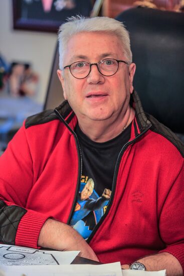 Singer and comedian Vladimir Vinokur gives interview
