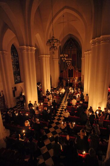 Celebrating Catholic Easter in Novosibirsk
