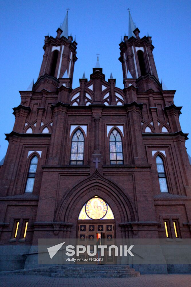 Celebrating Catholic Easter in Novosibirsk