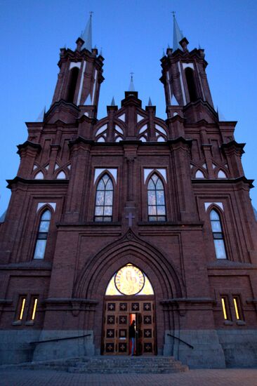 Celebrating Catholic Easter in Novosibirsk