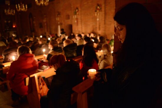 Celebrating Catholic Easter in Novosibirsk