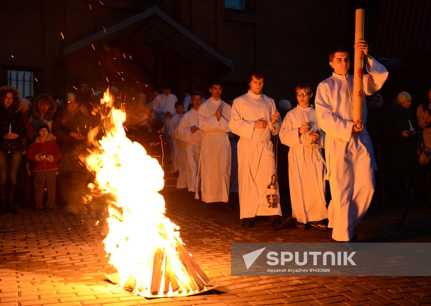 Celebrating Catholic Easter in Novosibirsk