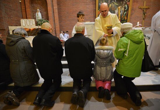 Celebrating Catholic Easter in Novosibirsk