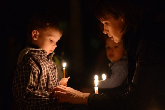Celebrating Catholic Easter in Novosibirsk