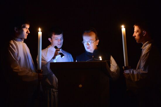 Celebrating Catholic Easter in Novosibirsk