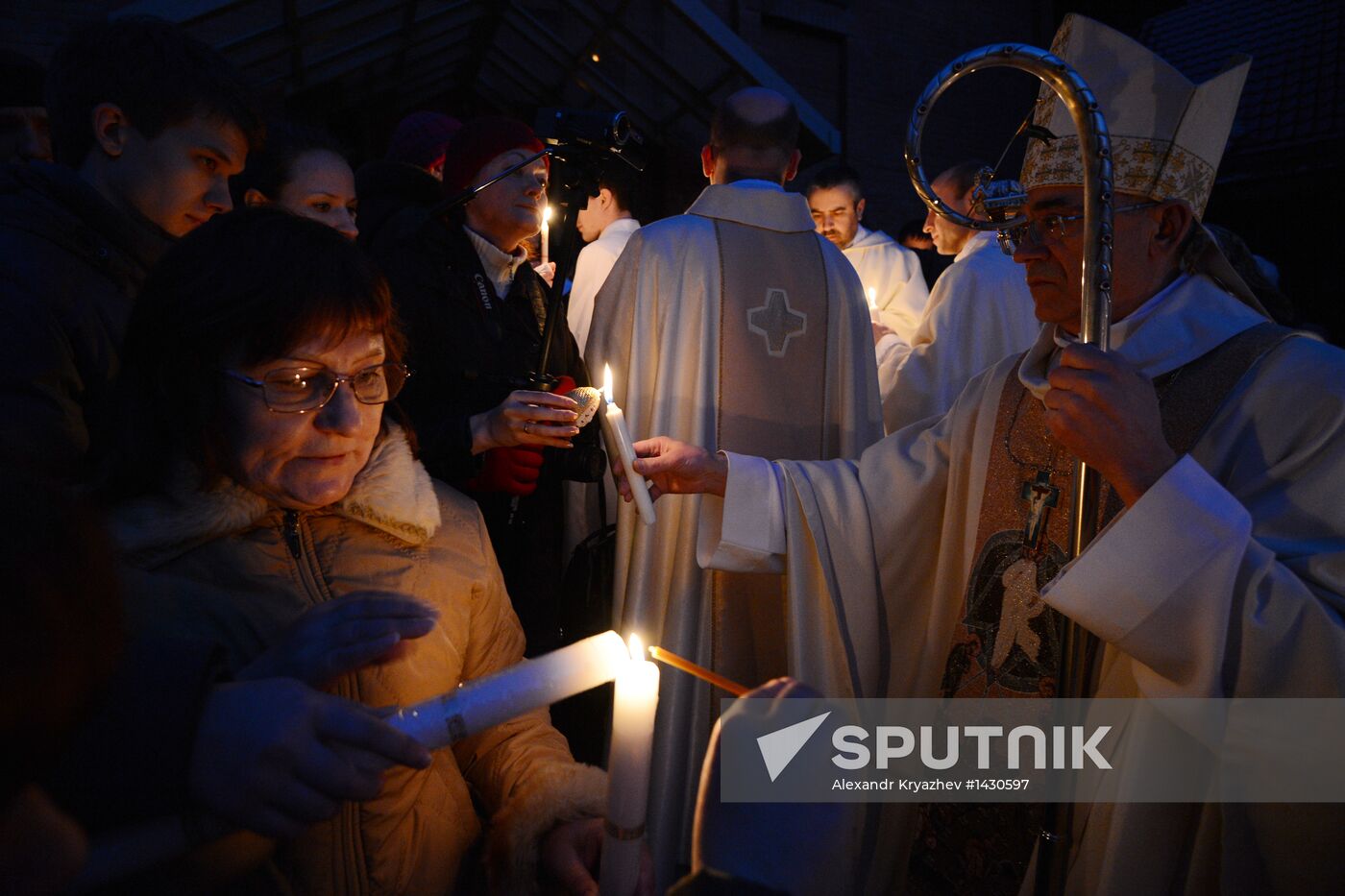 Celebrating Catholic Easter in Novosibirsk