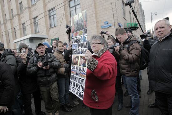 Opposition rally on Triumfalnaya Ploshchad