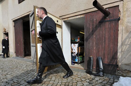Easter horse parade in Radibor, Saxony