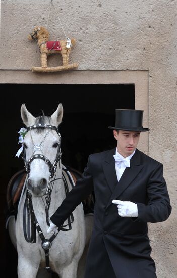 Easter horse parade in Radibor, Saxony