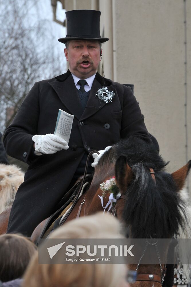 Easter horse parade in Radibor, Saxony