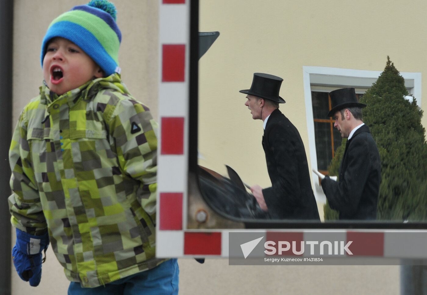Easter horse parade in Radibor, Saxony