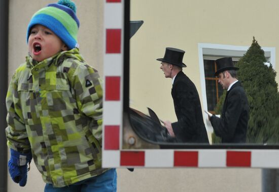 Easter horse parade in Radibor, Saxony