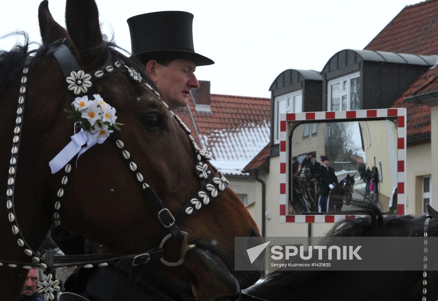 Easter horse parade in Radibor, Saxony