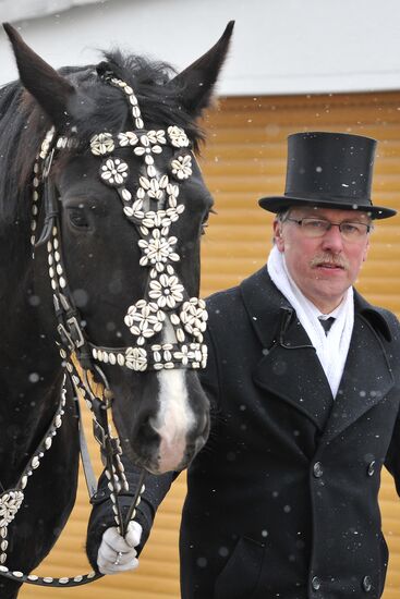 Easter horse parade in Radibor, Saxony