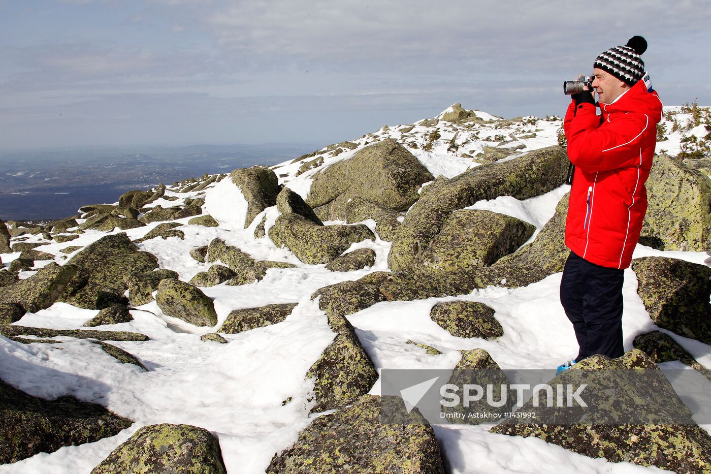 Dmitry Medvedev visits Sheregesh ski resort