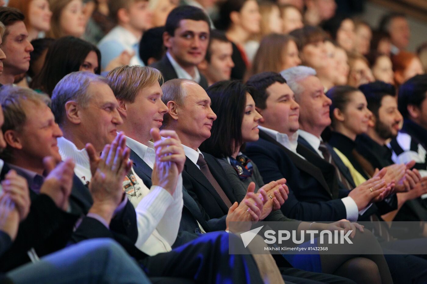 President V. Putin attends opening of "KVN Planet" headquarters