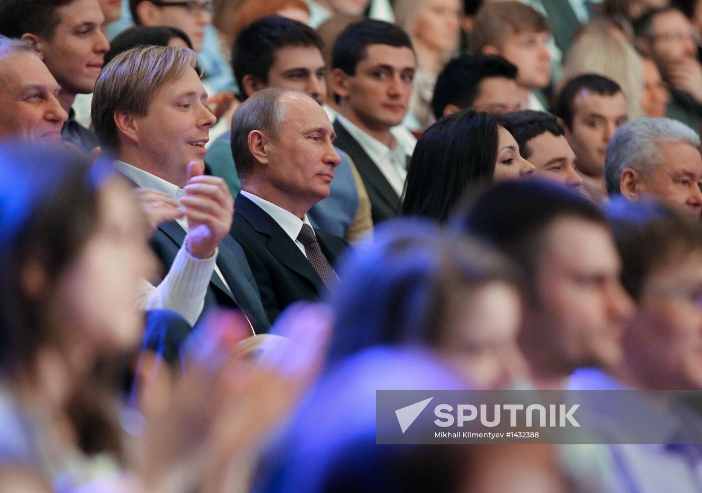 President V. Putin attends opening of "KVN Planet" headquarters