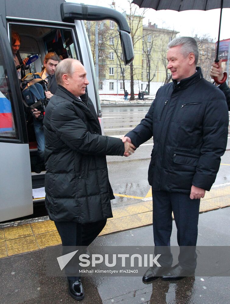 President V. Putin attends opening of "KVN Planet" headquarters