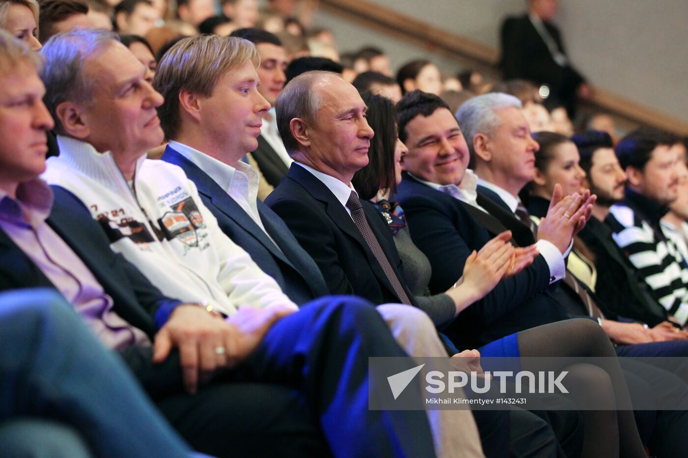 President V. Putin attends opening of "KVN Planet" headquarters